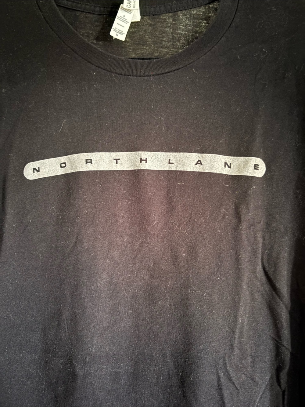 Bella Canvas Black T-Shirt with White Northlane Logo